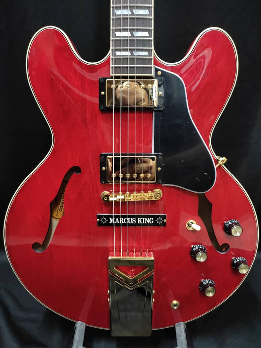 [SN 221150247] CERTIFIED USED GIBSON MARCUS KING ES-345 SEMI-HOLLOWBODY ELECTRIC GUITAR - SIXTIES CHERRY