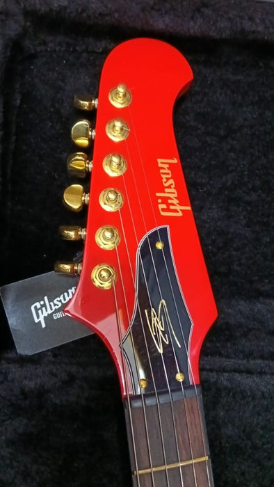 [SN 234030132] CERTIFIED USED GIBSON LZZY HALE SIGNATURE EXPLORERBIRD ELECTRIC GUITAR - CARDINAL RED
