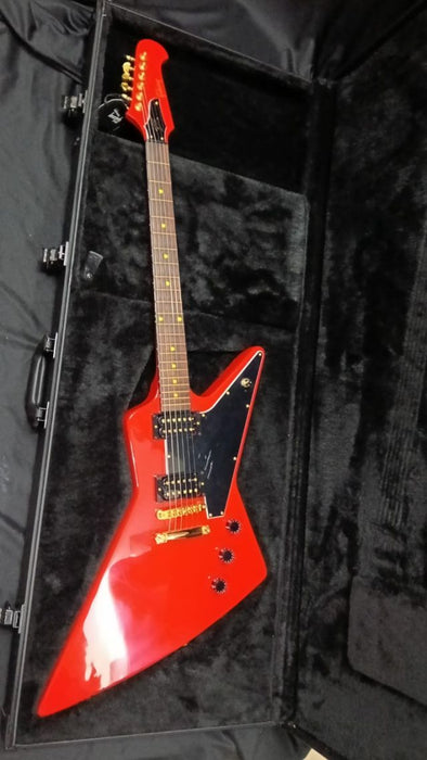 [SN 234030132] CERTIFIED USED GIBSON LZZY HALE SIGNATURE EXPLORERBIRD ELECTRIC GUITAR - CARDINAL RED