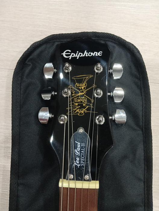 [SN 24031312375] CERTIFIED USED Epiphone Slash "AFD" Les Paul Special-II Outfit Electric Guitar - Appetite Amber