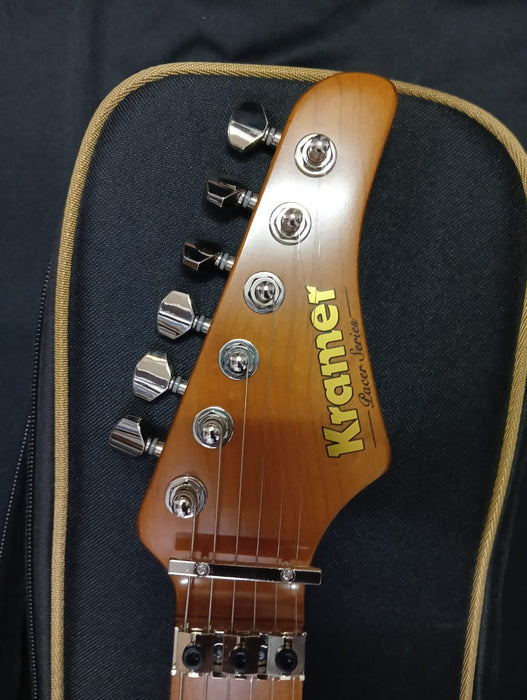 [SN 25021525xxx] CERTIFIED USED Kramer Pacer Deluxe Electric Guitar with Premium Bag - Ruby Red Metallic