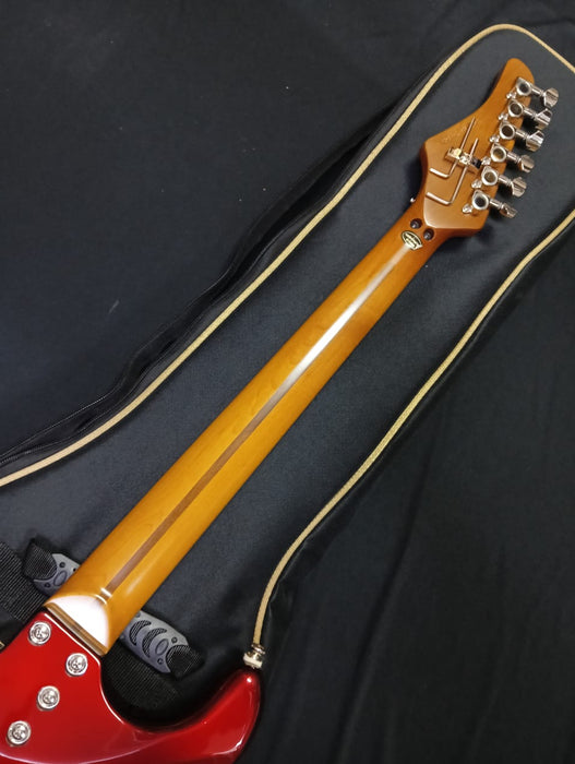 [SN 25021525xxx] CERTIFIED USED Kramer Pacer Deluxe Electric Guitar with Premium Bag - Ruby Red Metallic