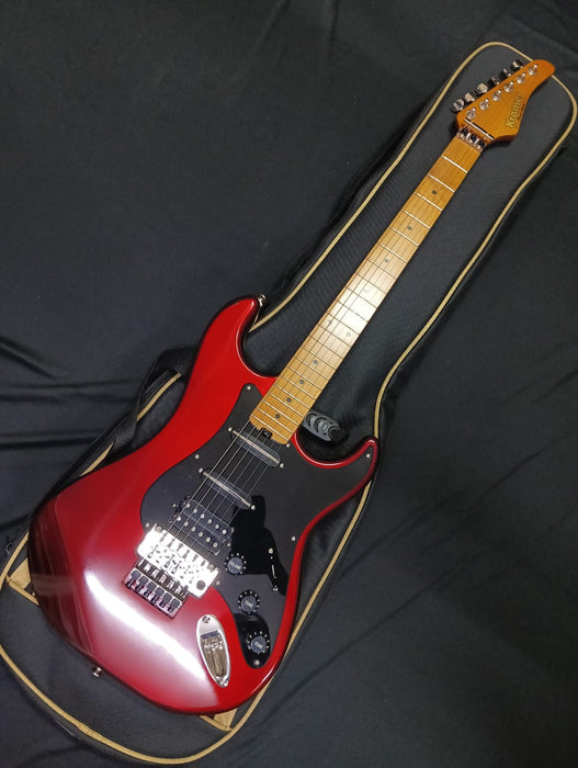 [SN 25021525xxx] CERTIFIED USED Kramer Pacer Deluxe Electric Guitar with Premium Bag - Ruby Red Metallic