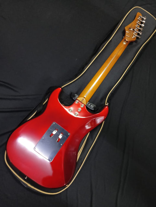 [SN 25021525xxx] CERTIFIED USED Kramer Pacer Deluxe Electric Guitar with Premium Bag - Ruby Red Metallic