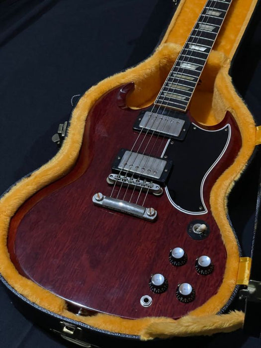 [SN 401511] CERTIFIED USED GIBSON 1961 LES PAUL SG STANDARD REISSUE STOPBAR VOS ELECTRIC GUITAR - CHERRY RED401511