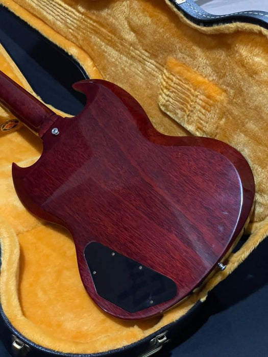 [SN 401511] CERTIFIED USED GIBSON 1961 LES PAUL SG STANDARD REISSUE STOPBAR VOS ELECTRIC GUITAR - CHERRY RED401511