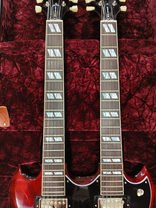 [SN CS400766] CERTIFIED USED GIBSON EDS-1275 DOUBLENECK ELECTRIC GUITAR - CHERRY RED