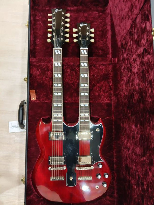 [SN CS400766] CERTIFIED USED GIBSON EDS-1275 DOUBLENECK ELECTRIC GUITAR - CHERRY RED