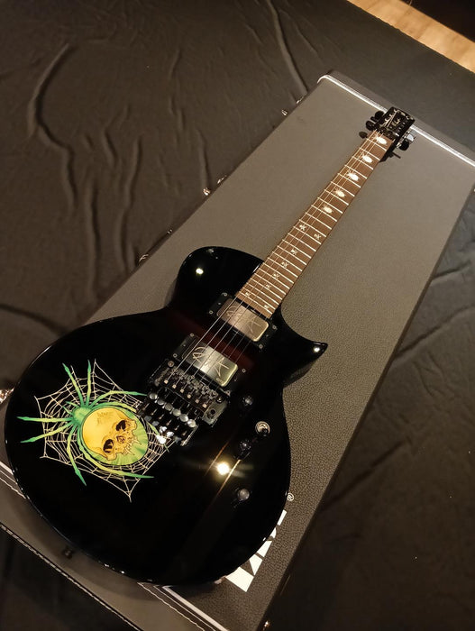 [SN E8460222] Certified Used ESP 30th Anniversary Kirk Hammett KH-3 Spider - Black with Spider Graphic