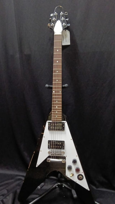 [SN KH082] CERTIFIED USED GIBSON CUSTOM KIRK HAMMETT 1979 FLYING V SOLIDBODY ELECTRIC GUITAR - EBONY