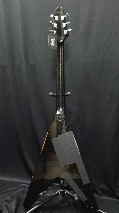 [SN KH082] CERTIFIED USED GIBSON CUSTOM KIRK HAMMETT 1979 FLYING V SOLIDBODY ELECTRIC GUITAR - EBONY