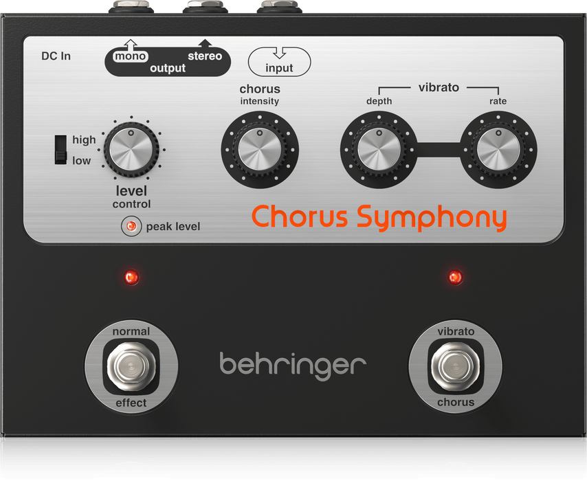 Behringer Chorus Symphony Chorus and Vibrato Guitar Pedal