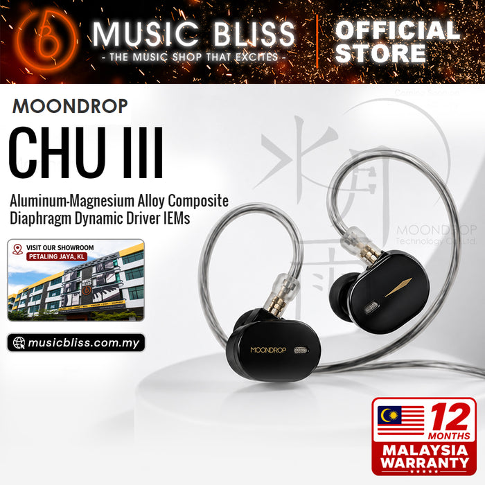 Moondrop CHU III 10mm Dynamic Driver In-ear Headphone - Black