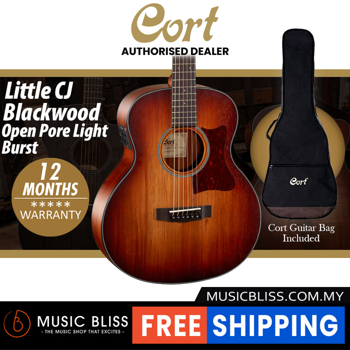 Cort Little CJ Acoustic Guitar with Bag - Blackwood