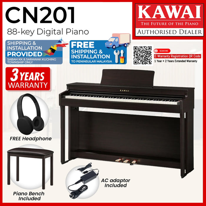 Kawai CN201 Digital Piano - Rosewood