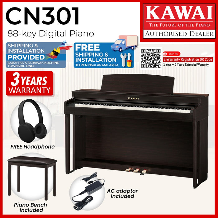 Kawai CN301 Digital Piano - Rosewood