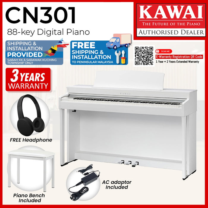 Kawai CN301 Digital Piano - White