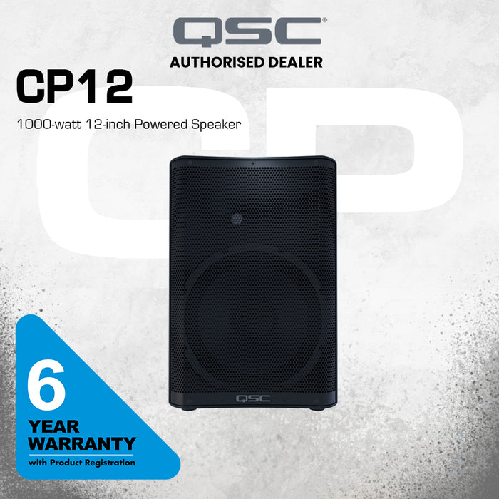 QSC CP12 1000-watt 12-inch Powered Speaker