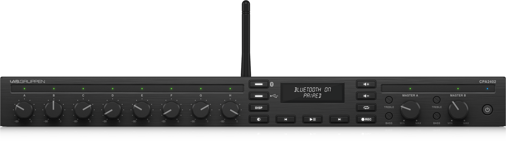 Lab Gruppen CPA2402 8-Input Commercial Mixer Amplifier with Bluetooth and USB Media Player