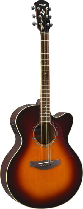 Yamaha CPX600 Medium Jumbo Cutaway Acoustic-Electric Guitar - Old Violin Sunburst