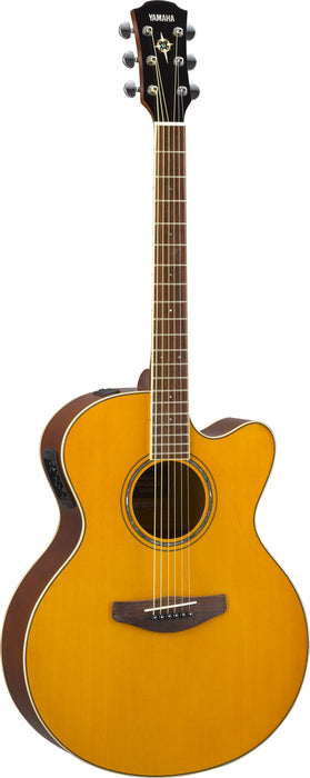 Yamaha CPX600 Medium Jumbo Cutaway Acoustic-Electric Guitar - Old Violin Sunburst