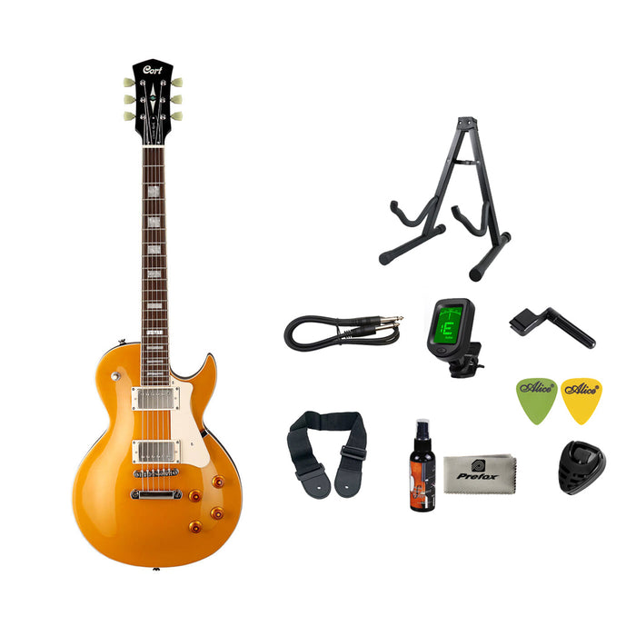 Cort CR200 Electric Guitar with Bag - Gold Top