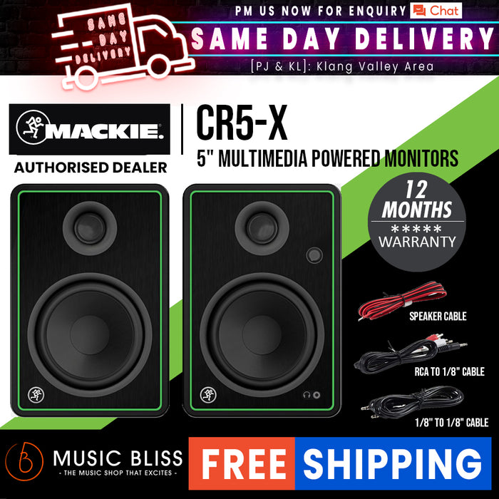 Mackie CR5-X 5" Multimedia Monitors - Pair - Music Bliss Malaysia