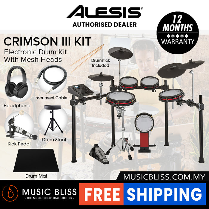 Alesis Crimson III Electronic Drum Kit With Mesh Heads