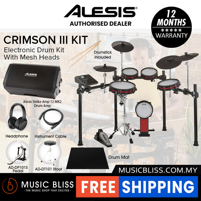 Alesis Crimson III Electronic Drum Kit With Mesh Heads
