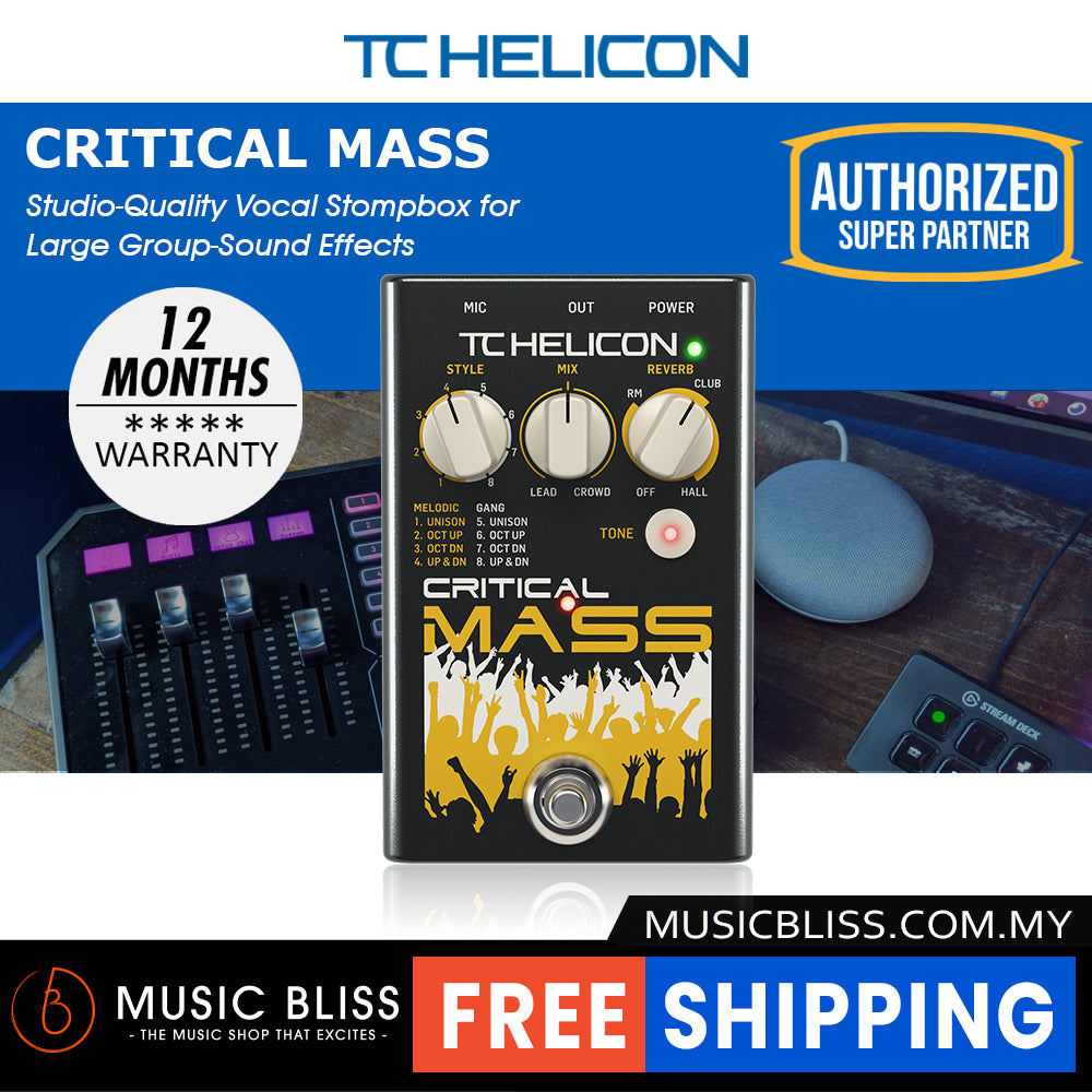critical mass pedal TC-Helicon Critical Mass Vocal Effects Pedal