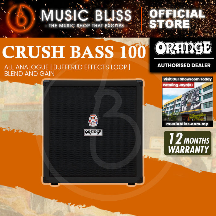 Orange Crush Bass 100 1x15 100W Bass Combo Amplifier - Black