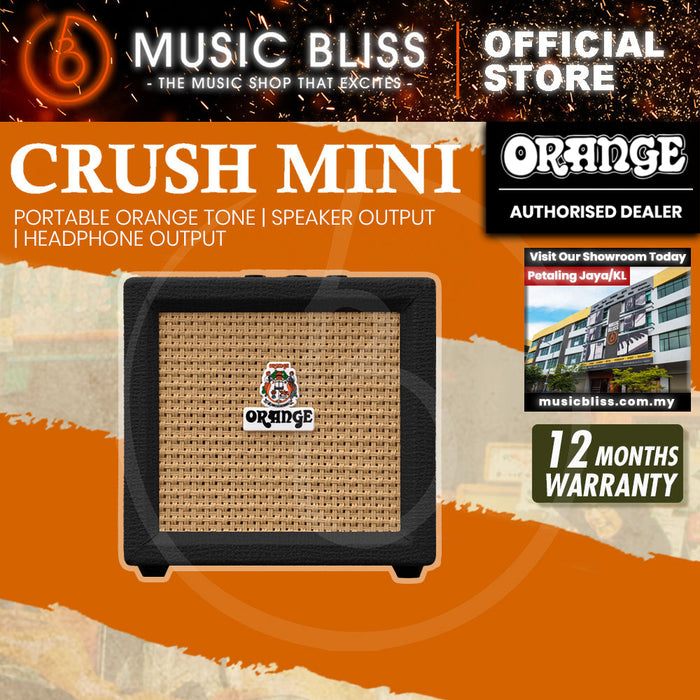 Orange Crush Mini 3-watt Micro Amplifier - Black