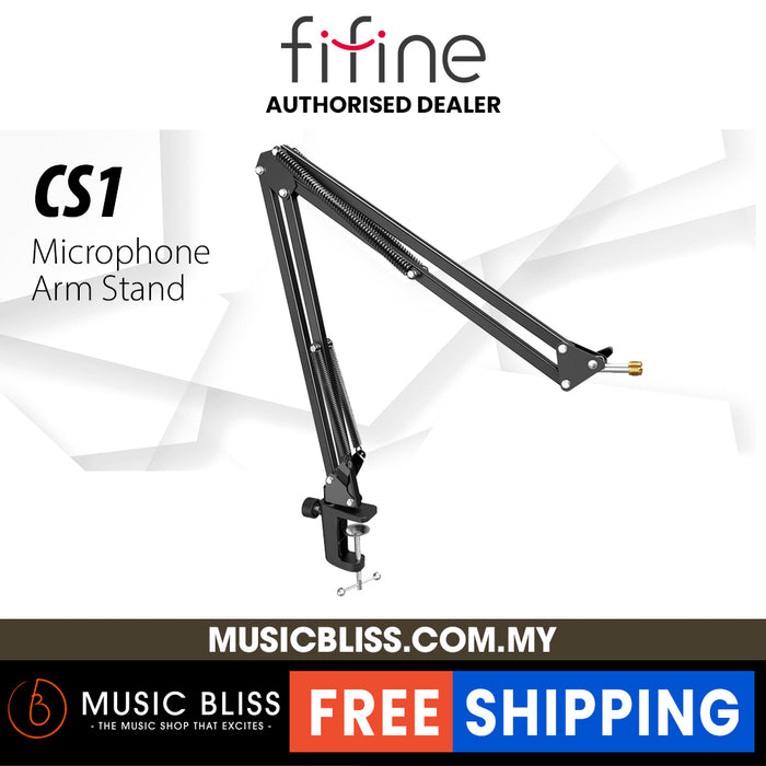 FIFINE CS1 Microphone Arm Stand for Voice-over, Gaming, Recording, Studio, Home Office