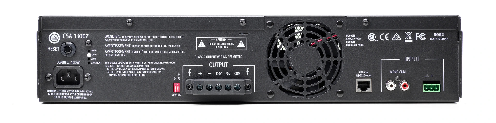 JBL CSA1300Z 300W Power Amplifier