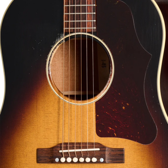 GIBSON ACOUSTIC 1955 J-45 ACOUSTIC GUITAR - VINTAGE SUNBURST, LIGHT AGED