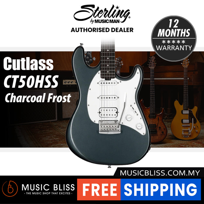 Sterling By Music Man Cutlass CT50HSS Electric Guitar - Charcoal Frost