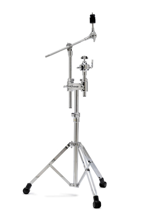 Sonor CTS 4000 Cymbal Tom Stand, Double Braced, Gearless Cymbal Tilter, Retractable Boom, Omni-Ball Tom Arm