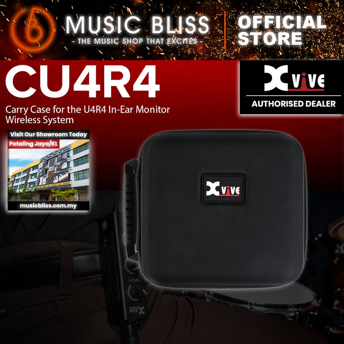 Xvive CU4R4 Travel Hard Case for U4R4 Wireless In-Ear Monitoring System