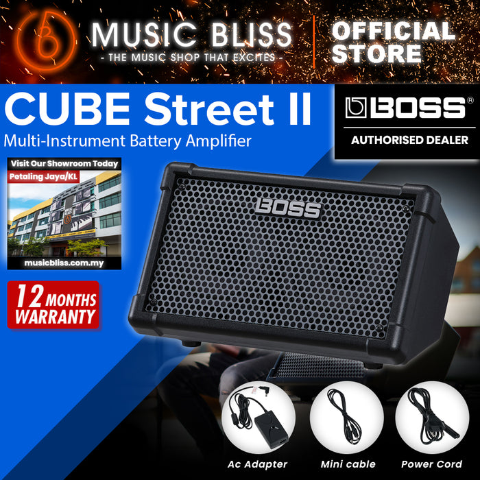 Boss CUBE Street 2 - 2x6.5" 10-watt Battery Powered Combo Amp - Black