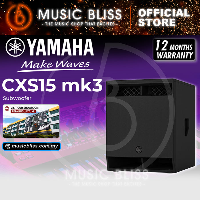 Yamaha CXS15 MK3 15" 1300-watt Passive Subwoofer