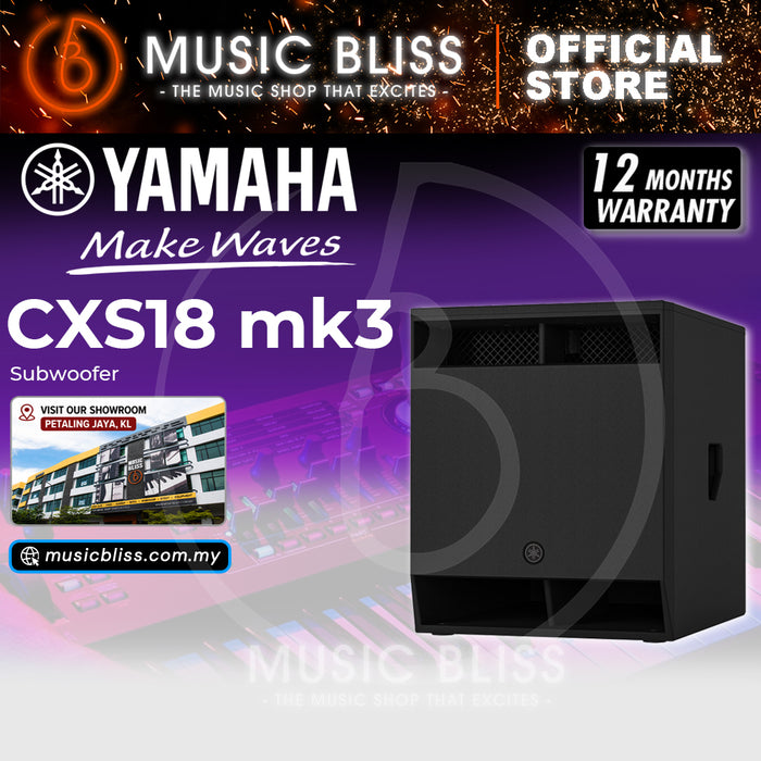 Yamaha CXS18 MK3 18" 2000-watt Passive Subwoofer