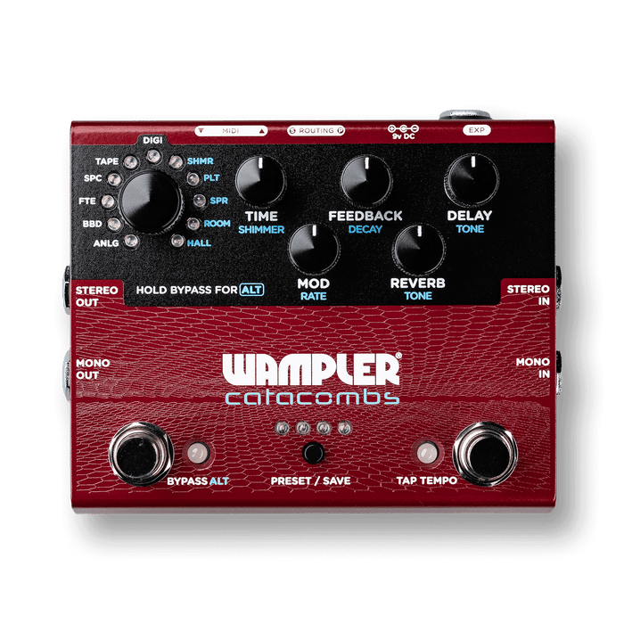 Wampler Catacombs Reverb and Delay Pedal