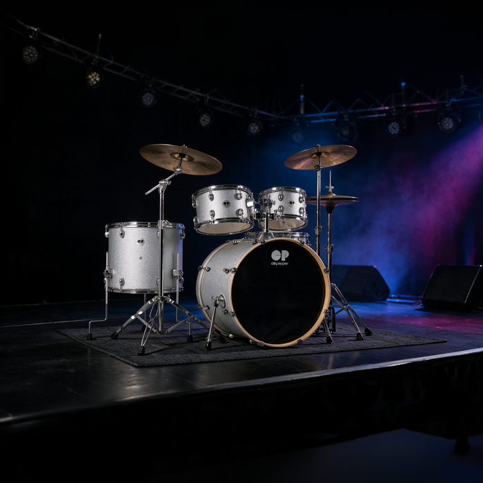 Chilli Pepper Rhythm Mate 5-Piece Drum Set  - Classic White