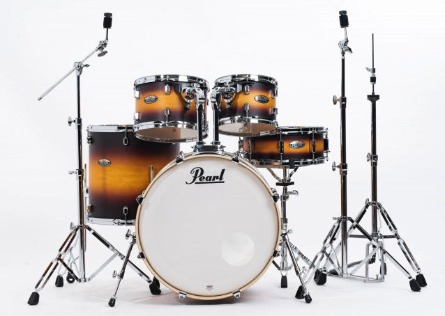 Pearl Decade Maple 5-Piece Drum Set with Hardware, Drumstick and Throne - 22 Inch Bass Drum - Classic Satin Amburst