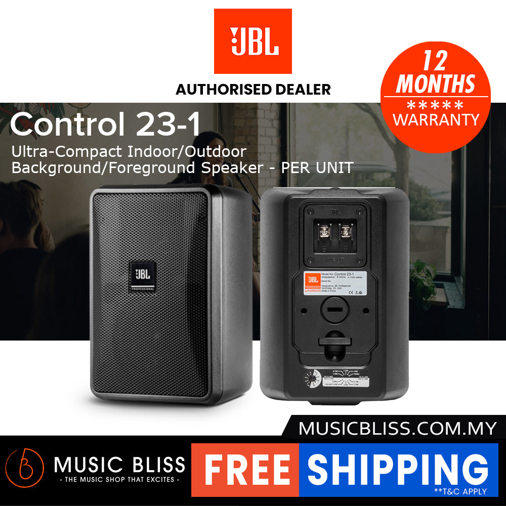 JBL Control 23-1 3 inch Ultra-Compact Indoor/Outdoor Speaker