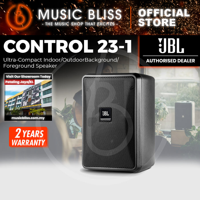 JBL Control 23-1 3 inch Ultra-Compact Indoor/Outdoor Speaker - Black