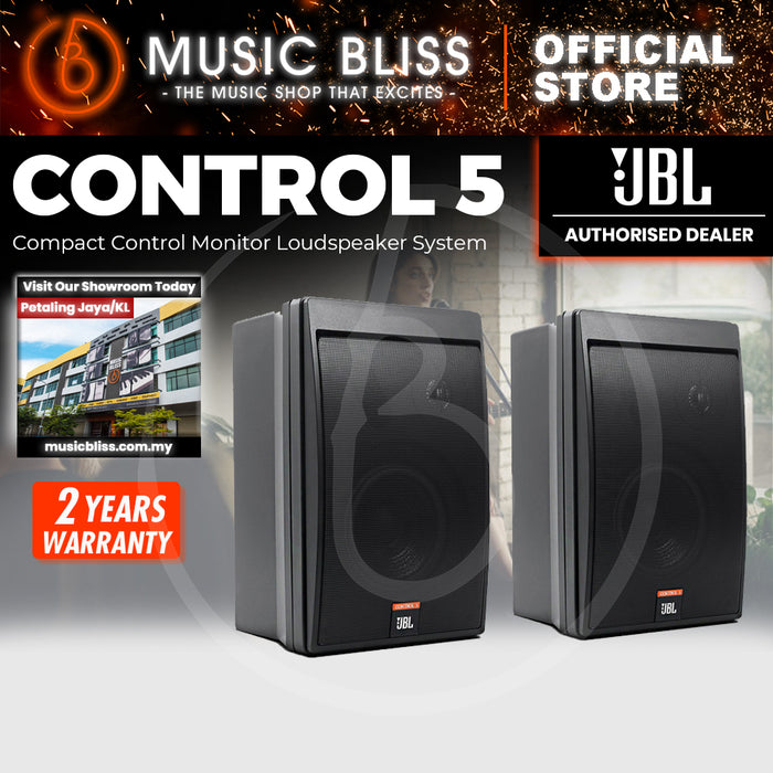 JBL Control 5 6.5 inch Control Monitor - Black - Pair