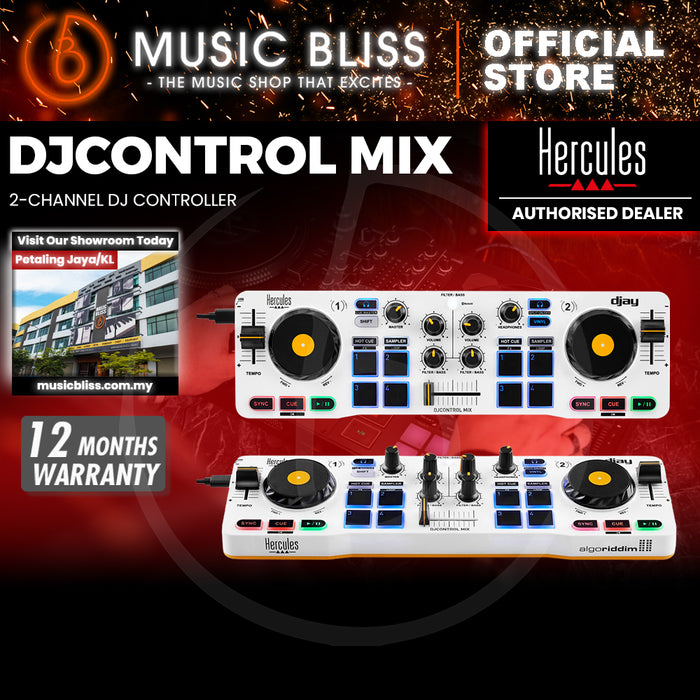 Hercules DJ DJControl Mix 2-channel DJ Controller for iOS and Android Devices