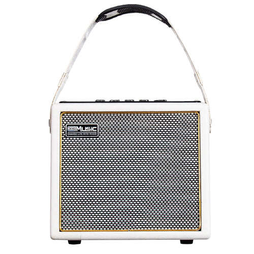 Cool Music BP-MINI 30-Watt Battery Powered Portable Amplifier - White
