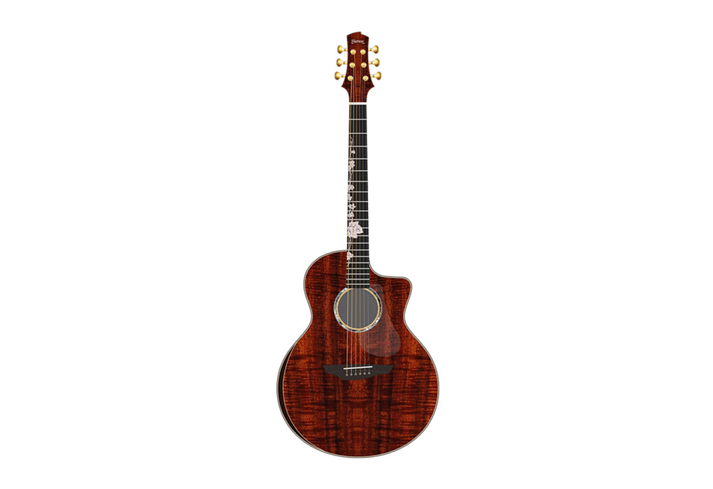 Trumon Creeper All Solid Figured Koa wood Acoustic Guitar